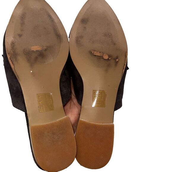 Journee Collection Women's Kessie Ruffle Slip On Mules Gray Size 12 - Picture 4 of 4